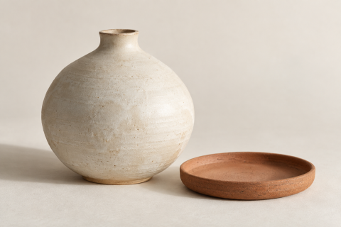 Stoneware vase